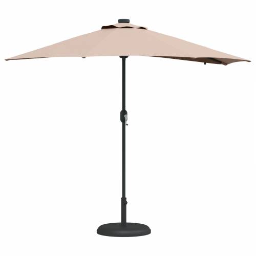 Vrtni suncobran Sivo-smeđa 294 x 150 x 223 cm tkanina Cijena