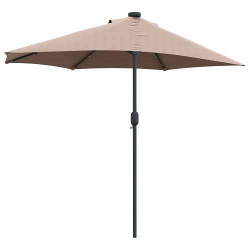 Vrtni suncobran Sivo-smeđa 294 x 150 x 223 cm tkanina Cijena
