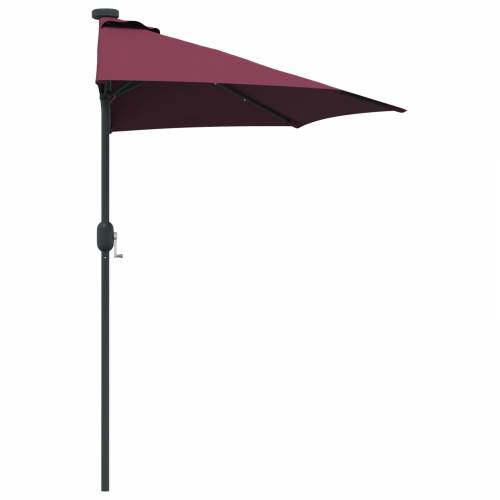 Vrtni suncobran Bordo crvena 294 x 150 x 223 cm tkanina Cijena