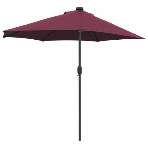 Vrtni suncobran Bordo crvena 294 x 150 x 223 cm tkanina Cijena