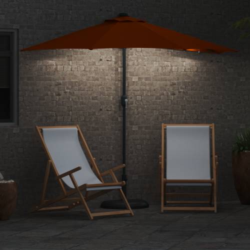 Vrtni suncobran Terakota 294 x 150 x 223 cm tkanina Cijena