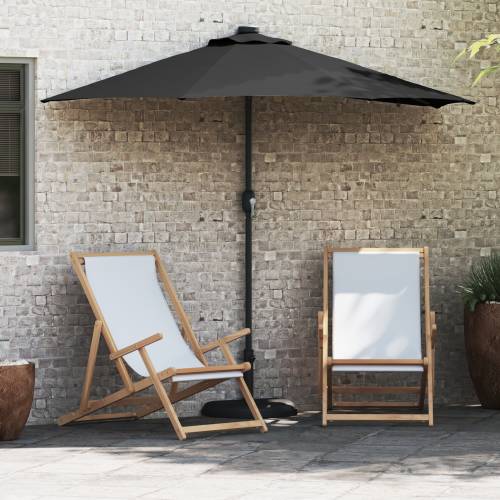 Vrtni suncobran Crna 294 x 150 x 223 cm tkanina Cijena