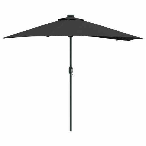 Vrtni suncobran Crna 294 x 150 x 223 cm tkanina Cijena