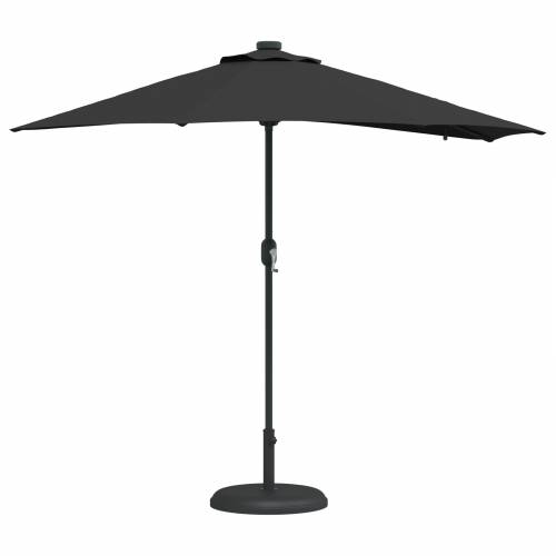 Vrtni suncobran Crna 294 x 150 x 223 cm tkanina Cijena