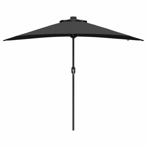 Vrtni suncobran Crna 294 x 150 x 223 cm tkanina Cijena