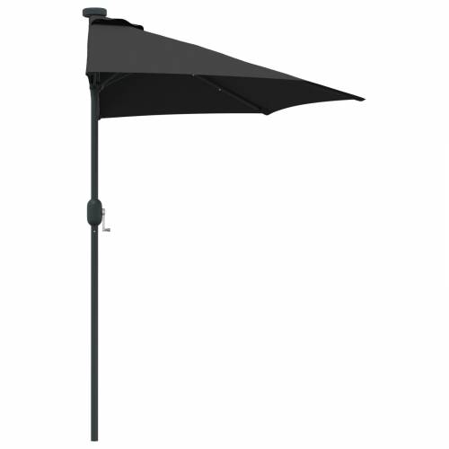 Vrtni suncobran Crna 294 x 150 x 223 cm tkanina Cijena