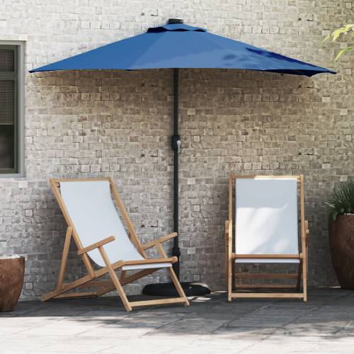 Vrtni suncobran Plava 294 x 150 x 223 cm tkanina Cijena