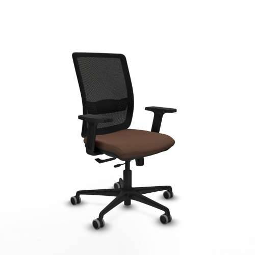 Uredska stolica Haches Traslack Piqueras y Crespo 2D036G0 Crna Tamno smeđi Cijena