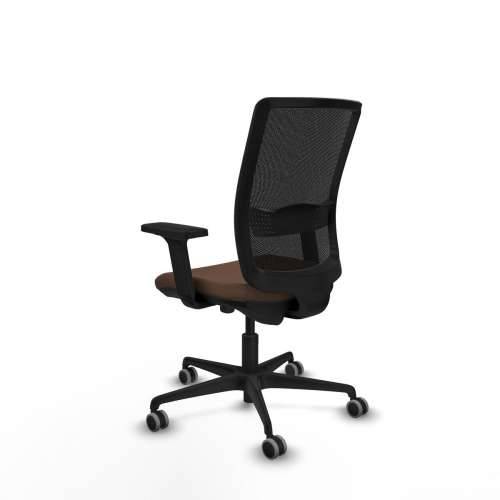 Uredska stolica Haches Traslack Piqueras y Crespo 2D036G0 Crna Tamno smeđi Cijena