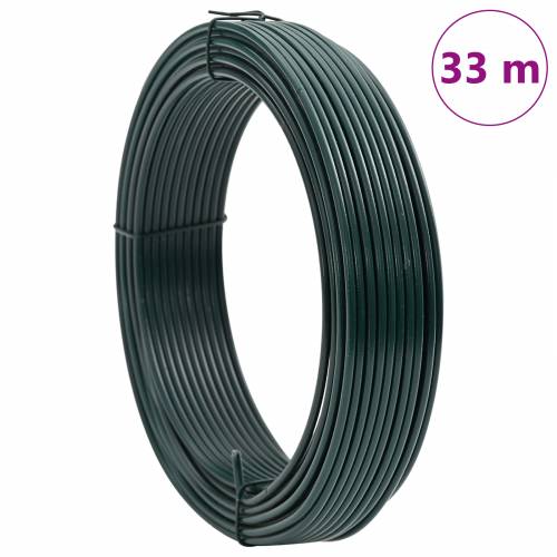 Žica za vezivanje ograde Zelena 33 m Čelik prekriven PVC-om Cijena