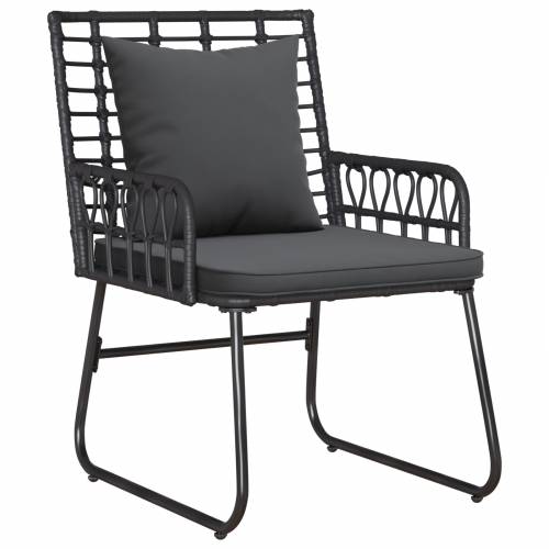 Vrtni set za objed 3 pcs Crna, Antracit 113 x 69 x 83 cm Cijena