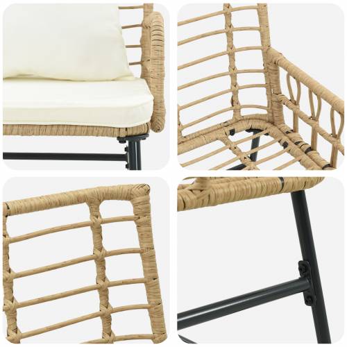Set vrtnih namještaja Crna, Antracit 113 x 69 x 83 cm Cijena
