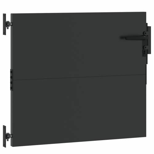 Dvorišna vrata - Vrtna vrata Crna 105 x 100 cm Čelik s praškastim premazom Cijena
