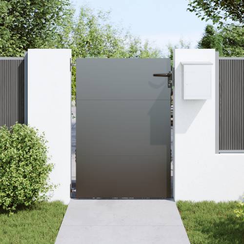 Dvorišna vrata - Vrtna vrata Crna 105 x 150 cm Čelik s praškastim premazom Cijena