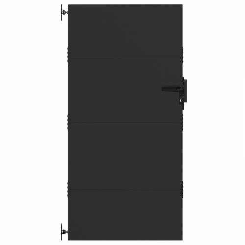 Dvorišna vrata - Vrtna vrata Crna 105 x 175 cm Čelik s praškastim premazom Cijena