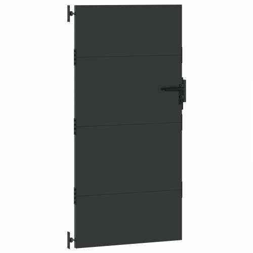 Dvorišna vrata - Vrtna vrata Crna 105 x 175 cm Čelik s praškastim premazom Cijena