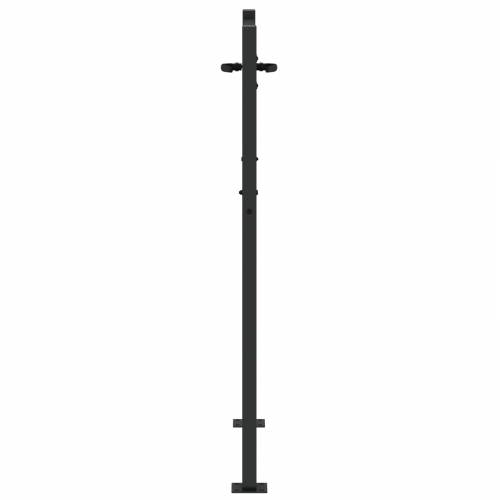 Dvorišna vrata - Vrtna vrata Crna 105 x 125 cm Čelik s praškastim premazom Cijena