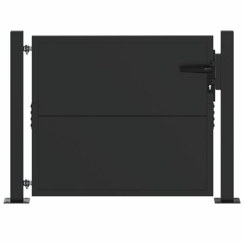Dvorišna vrata - Vrtna vrata Crna 100 x 100 cm Čelik s praškastim premazom Cijena