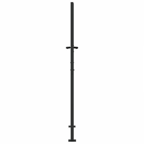 Dvorišna vrata - Vrtna vrata Crna 100 x 200 cm Čelik s praškastim premazom Cijena