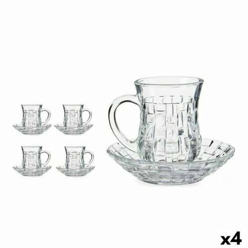 Set Šalica s Tanjurićima 125 ml Providan Staklo (12 x 9 x 12 cm) (4 kom.) Cijena