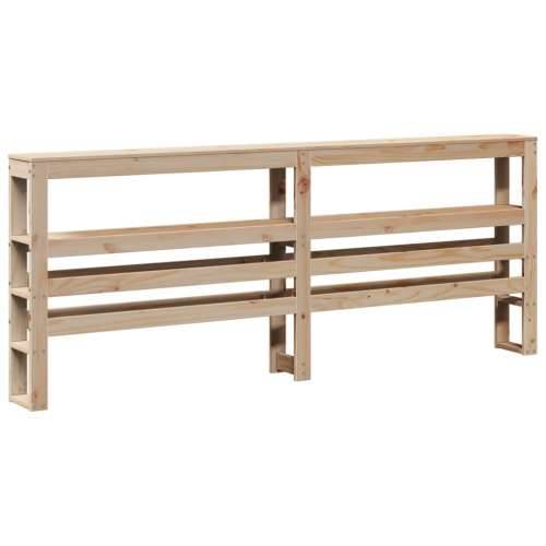 Okvir za krevet s uzglavljem 160 x 200 cm od masivne borovine Cijena