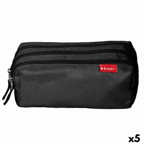 Školska Pernica ENRI Crna 21 x 7 x 11 cm (5 kom.) Cijena