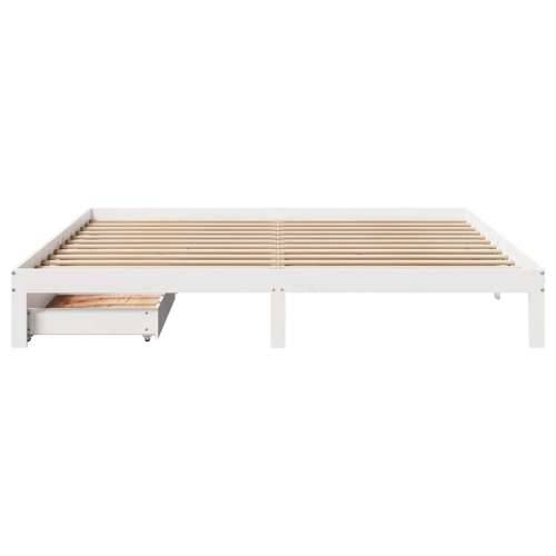 Okvir kreveta s ladicama bez madraca bijeli 200x200 cm - Bijela 200 x 200 cm Cijena