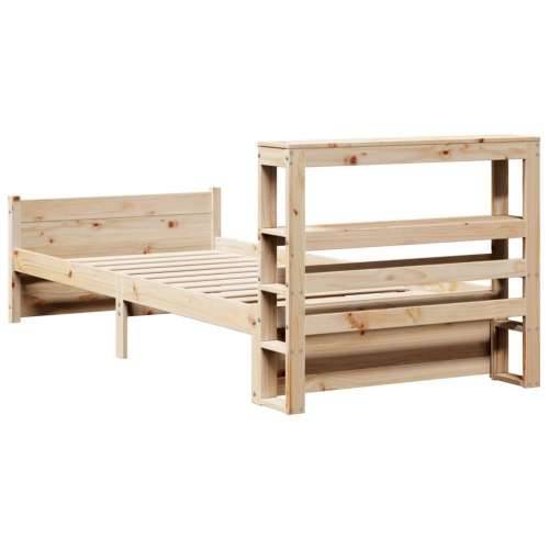 Okvir kreveta s uzglavljem 90 x 200 cm od masivne borovine Cijena