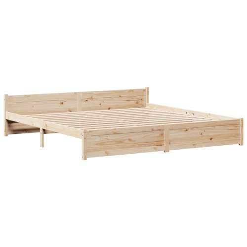 Okvir kreveta s uzglavljem 200 x 200 cm od masivne borovine Cijena
