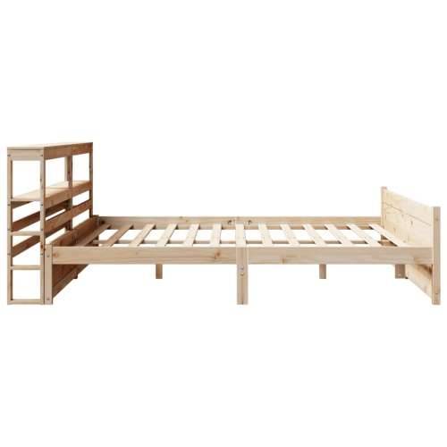 Okvir kreveta s uzglavljem 200 x 200 cm od masivne borovine Cijena