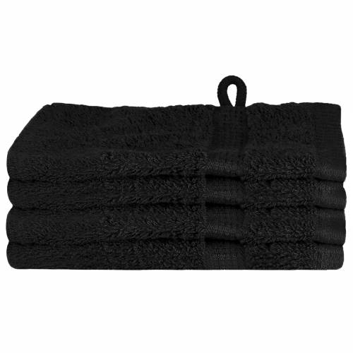 Krpice 4 pcs Crna 15 x 21 cm Pamuk Cijena