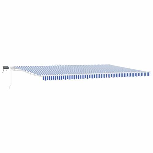 Skrovita tenda with Plava i bijela 6 x 3 m Platno i metal Cijena