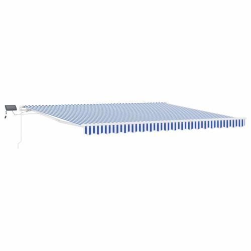 Skrovita tenda with Plava i bijela 4.5 x 3 m Platno i metal Cijena