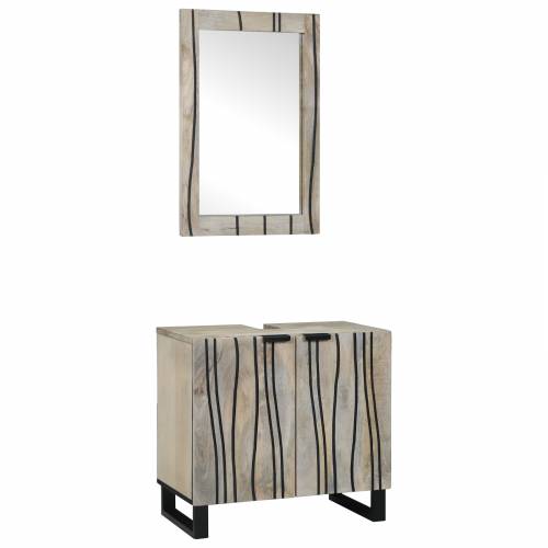 Set namještaja za kupaonicu 2 pcs Bijela 62 x 33 x 58 cm Cijena
