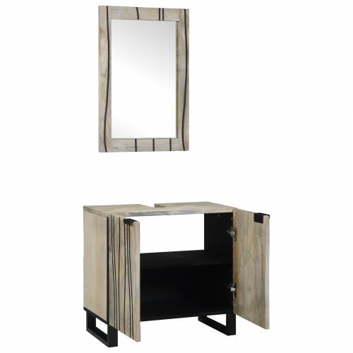 Set namještaja za kupaonicu 2 pcs Bijela 62 x 33 x 58 cm Cijena