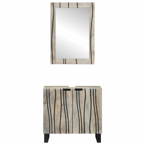 Set namještaja za kupaonicu 2 pcs Bijela 62 x 33 x 58 cm Cijena