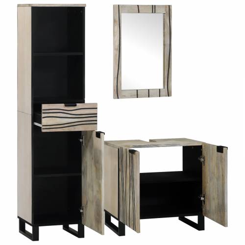 Set namještaja za kupaonicu 3 pcs Bijela 38 x 33 x 160 cm Cijena
