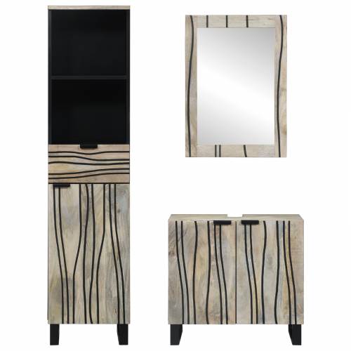 Set namještaja za kupaonicu 3 pcs Bijela 38 x 33 x 160 cm Cijena