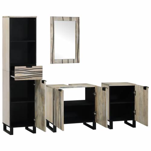 Set namještaja za kupaonicu 4 pcs Orah smeđa 38 x 33 x 160 cm Cijena