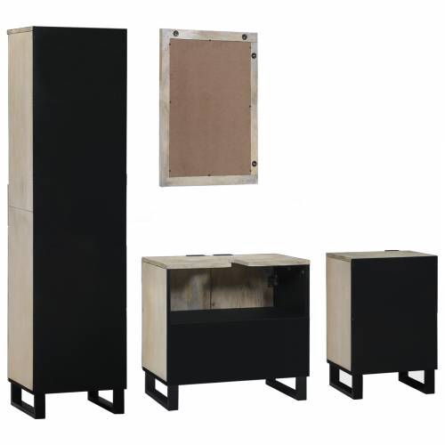 Set namještaja za kupaonicu 4 pcs Orah smeđa 38 x 33 x 160 cm Cijena