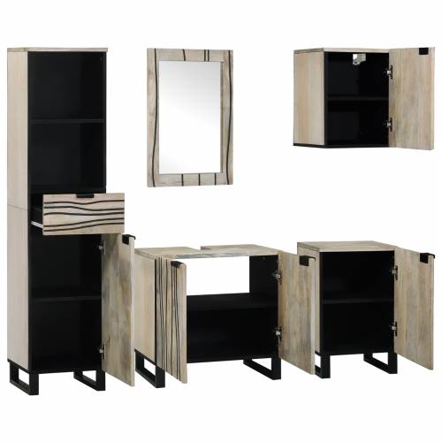 Set namještaja za kupaonicu 5 pcs Orah smeđa 38 x 33 x 160 cm Cijena
