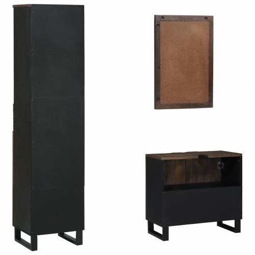 Set namještaja za kupaonicu 3 pcs Orah smeđa 38 x 33 x 160 cm Cijena
