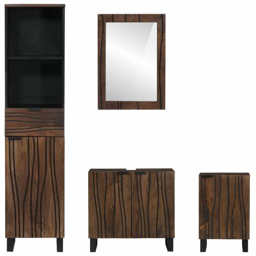 Set namještaja za kupaonicu 4 pcs Bijela 38 x 33 x 160 cm Cijena