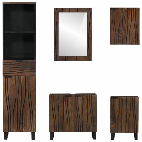 Set namještaja za kupaonicu 5 pcs Bijela 38 x 33 x 160 cm Cijena