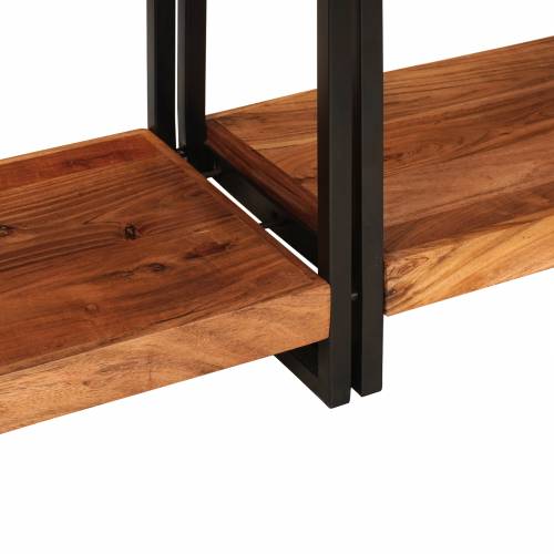 Konzolni Stol 2 s ladicama s policom s pohranom 2 pcs Smeđa 160 x 33 x 75 cm Cijena