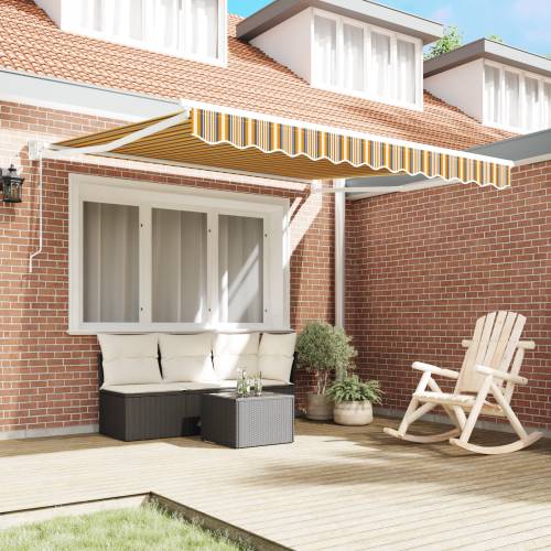 Skrovita tenda Višebojna 300x250 cm Tkanina Cijena