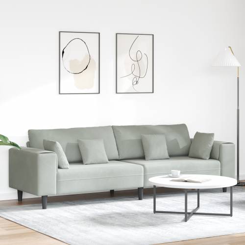 Baršunasta sofa s jastukom s jastukom 208 cm Baršun Cijena