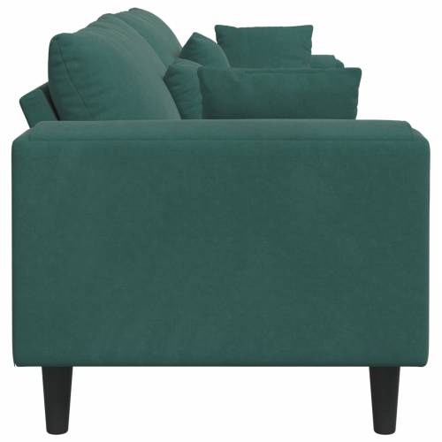 Baršunasta sofa s jastukom s jastukom Tamnozelena 208 cm Baršun Cijena