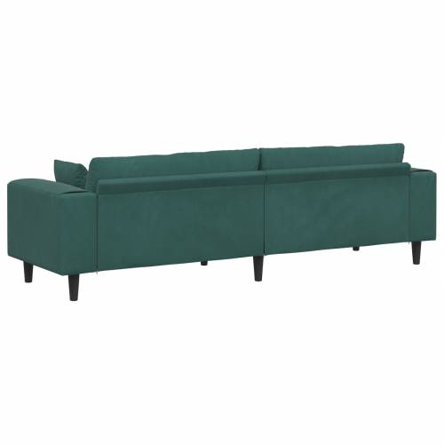 Baršunasta sofa s jastukom s jastukom Tamnozelena 208 cm Baršun Cijena