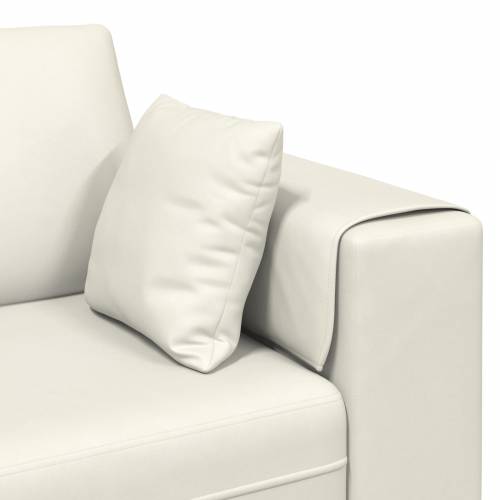 Baršunasta sofa s jastukom s jastukom Krem 208 cm Baršun Cijena